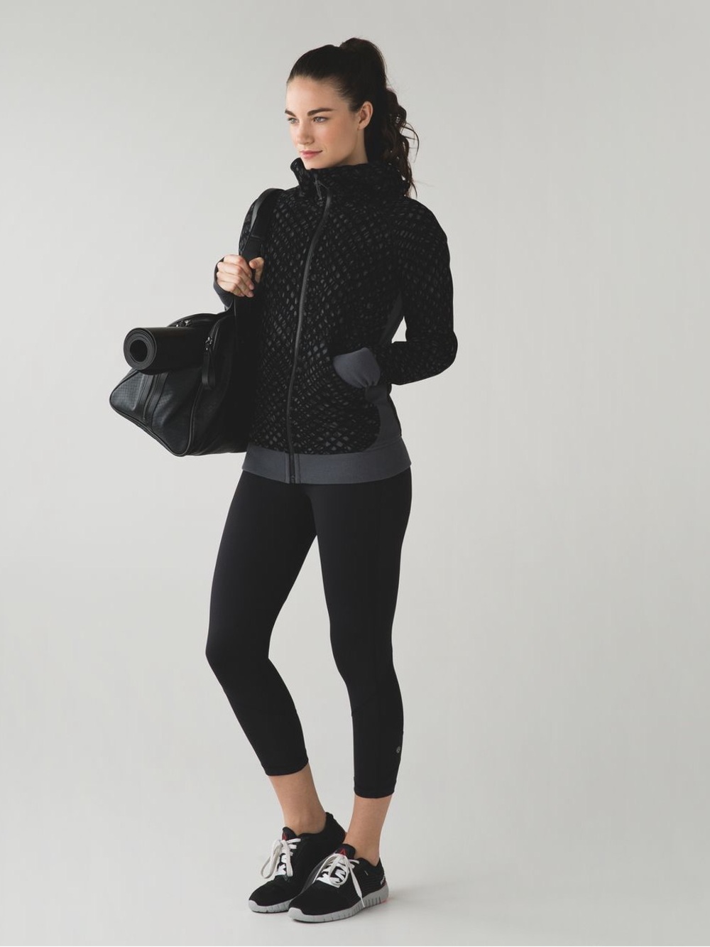 Lululemon Scuba Hoodie | Size 8 | Black/Gray Print